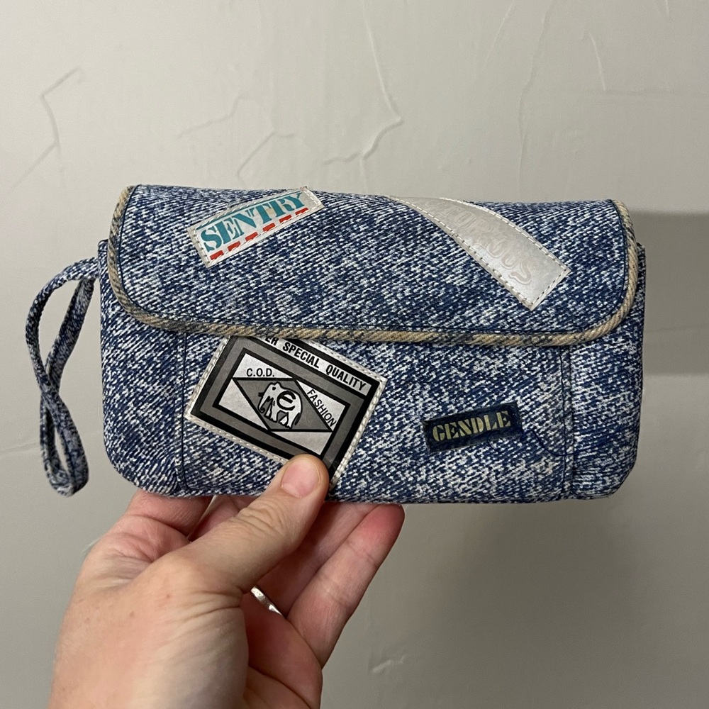 Vintage 90’s Acid Wash Denim Blue Jean Wallet Cardholder